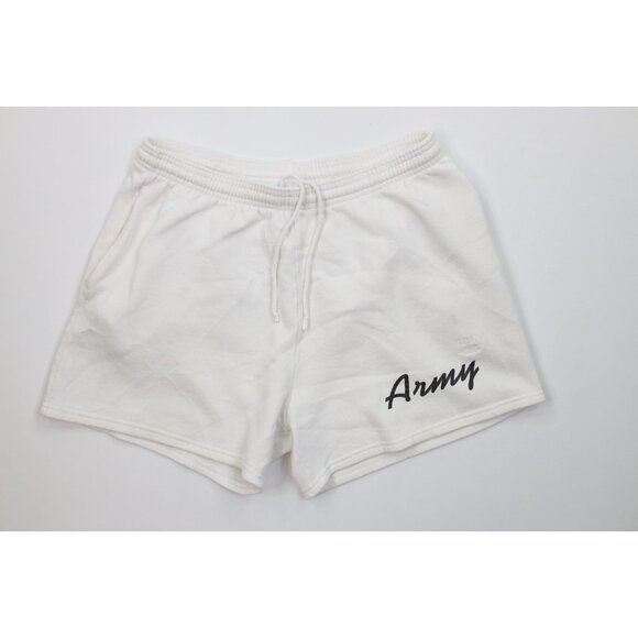 Vtg 90s USA Olympics Mens Large United States Army Above Knee Shorts White USA - Picture 1 of 13